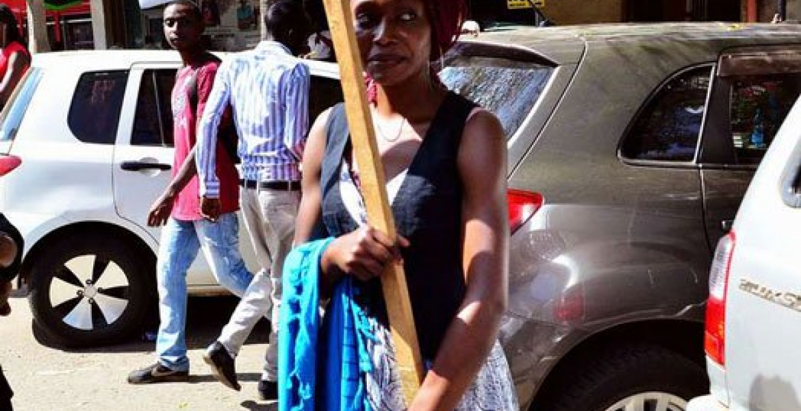 Kenyan Woman Carrying Placard Looking for Mzungu Husband Says She's Received Hundreds of Phone Calls