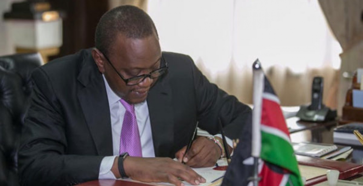 All Eyes On President Uhuru As He Receives Election Amendment Bill