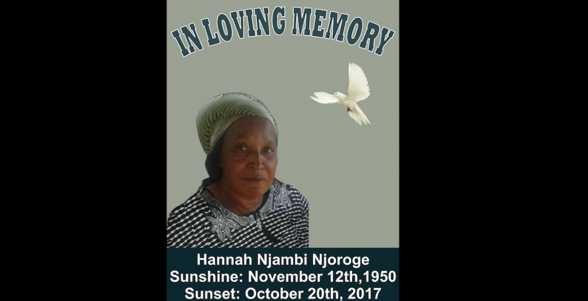 Death Announcement: Hannah Njambi