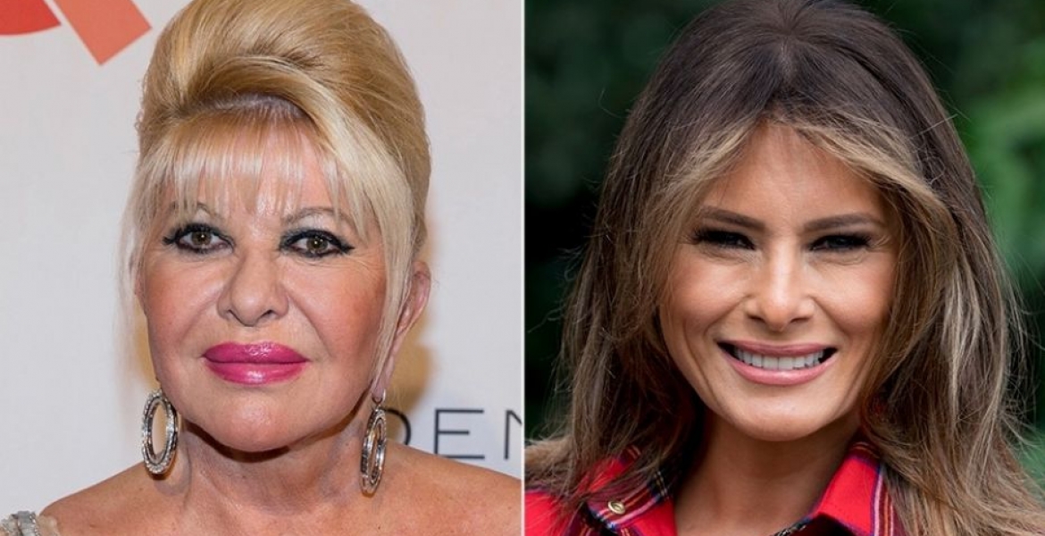 Ivana Trump (left) and Melania Trump Melania Trump Fires Back after Trump's Ex Calls Herself 'First Lady'