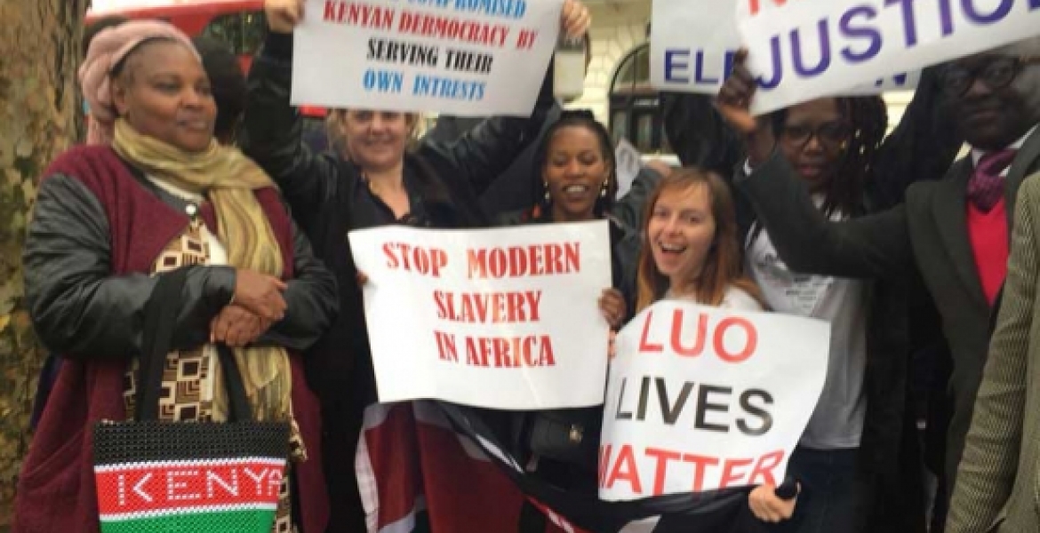 NASA Supporters Stage Demonstration in London