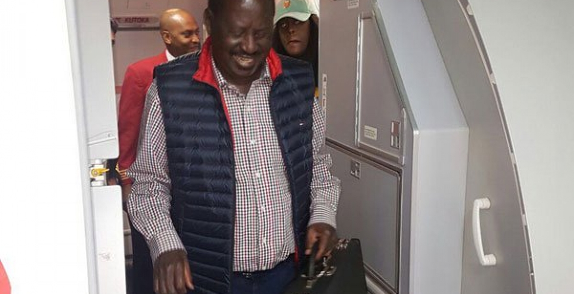 Raila's Arrival from the US Disrupts Operations at JKIA