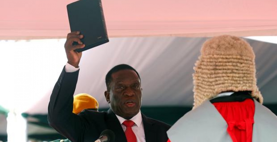 Emmerson Mnangagwa Sworn-in as New Zimbabwe President