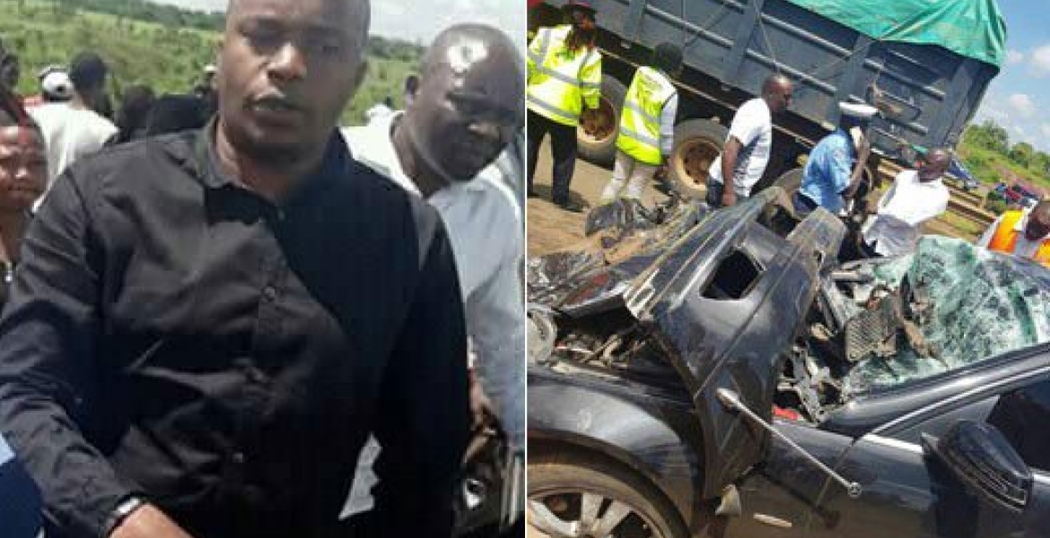 Starehe MP Charles Jaguar involved in a Road Accident in Juja