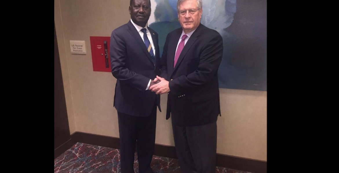 Raila Holds Talks with the President of International Republican Institute
