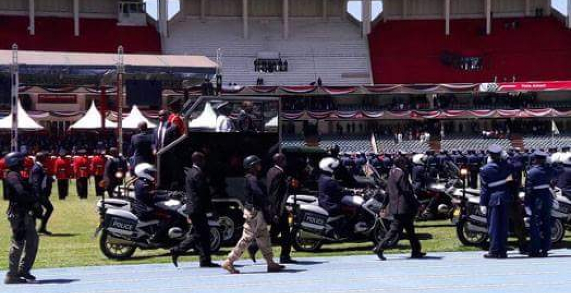 Kenyans Online React as President Uhuru Presides Over Jamhuri Fete in an 'Empty Stadium'