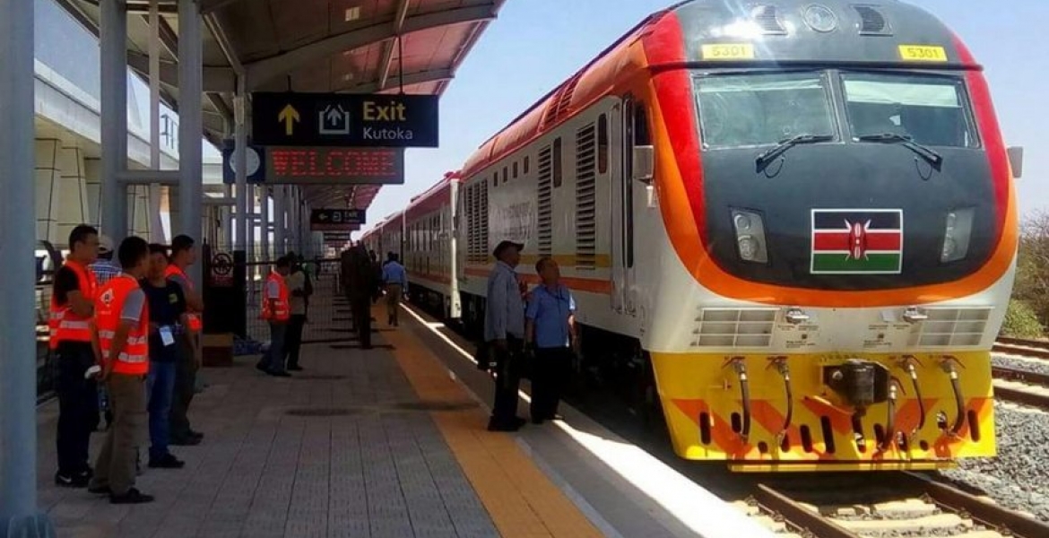 President Kenyatta Travels to Mombasa Using Standard Gauge Railway Train