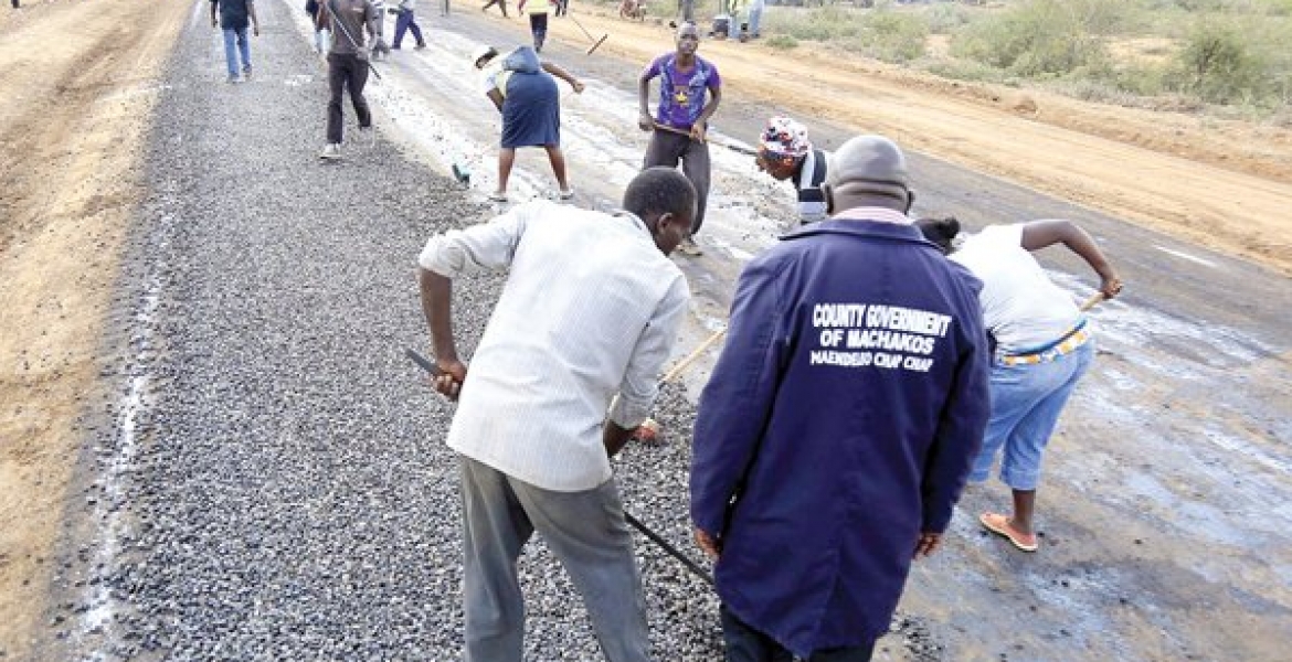 Machakos Governor Alfred Mutua Tarmacs Road in Record 10 Minutes Per Kilometer
