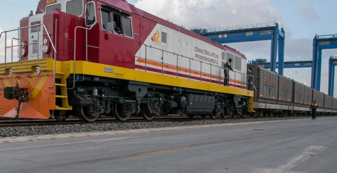 Inaugural SGR Cargo Train Ferries 104 Containers from Mombasa to Nairobi