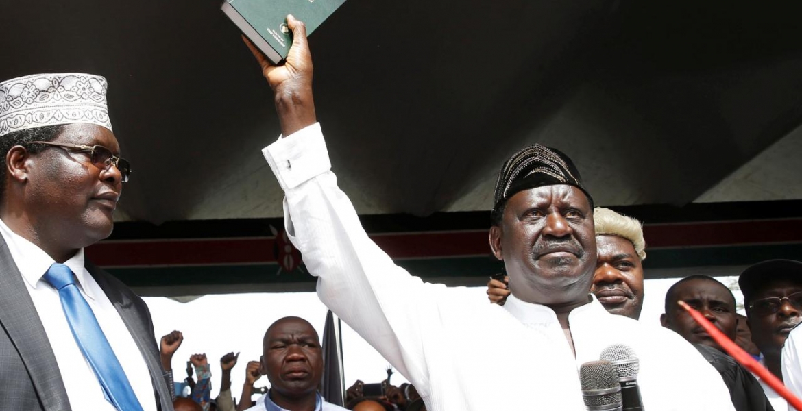 Raila Snubbed Other NASA Principals to Attend the Swearing-in Alone, Kalonzo's Wiper Party Says