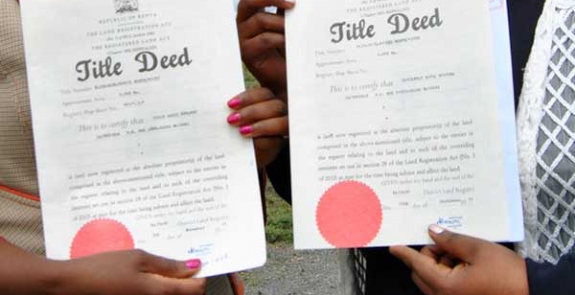 Gov't to Issue 50,000 Title Deeds to Nairobi Residents