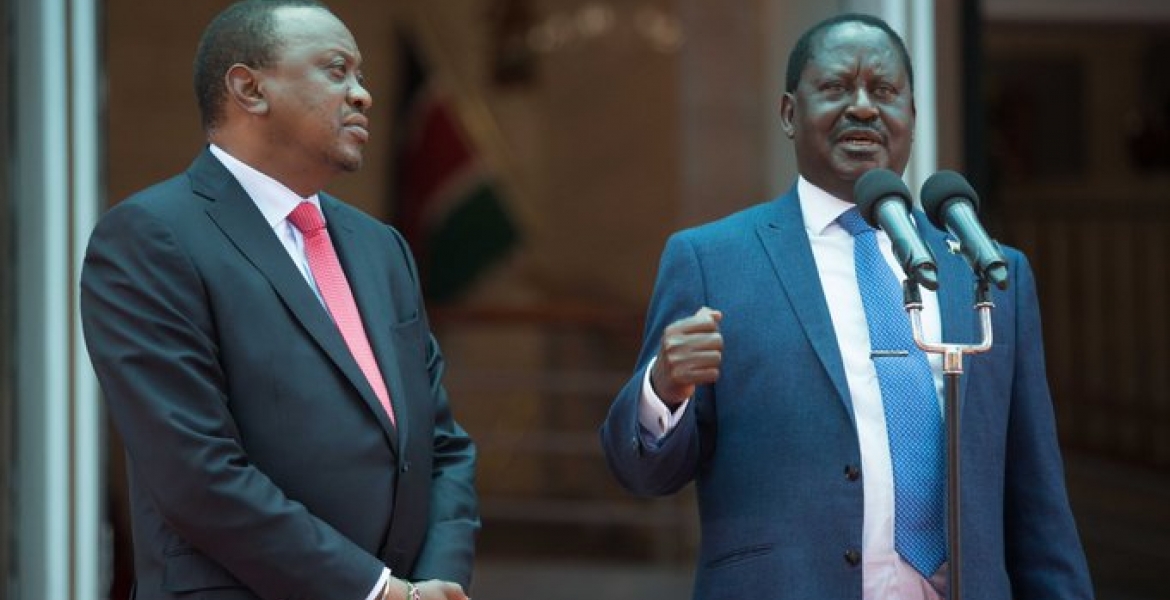 The Only Four Individuals that Raila Carried to His Unity Meeting with President Kenyatta