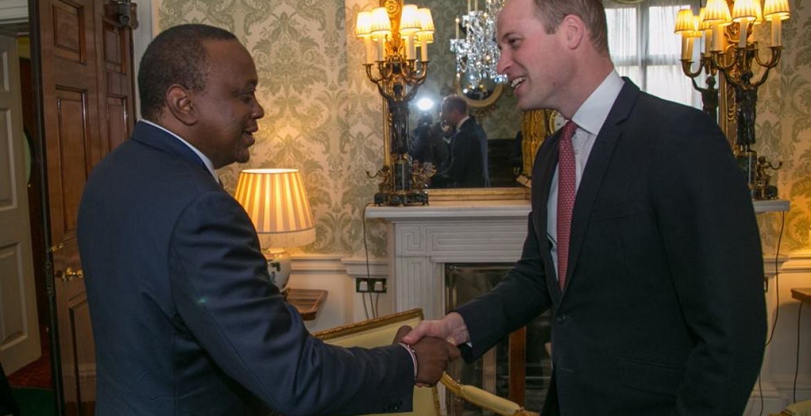 Kenyans Online Excited by President Kenyatta's Handshake with Prince William in London