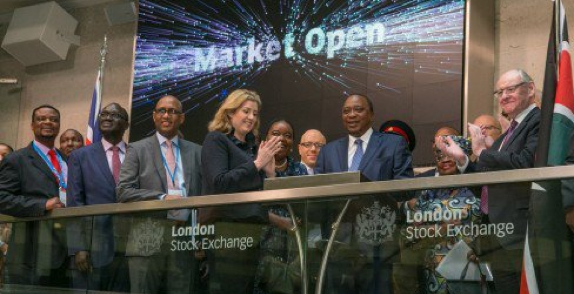 President Uhuru Rings the Bell to Open Shares Trading at London Stock Exchange