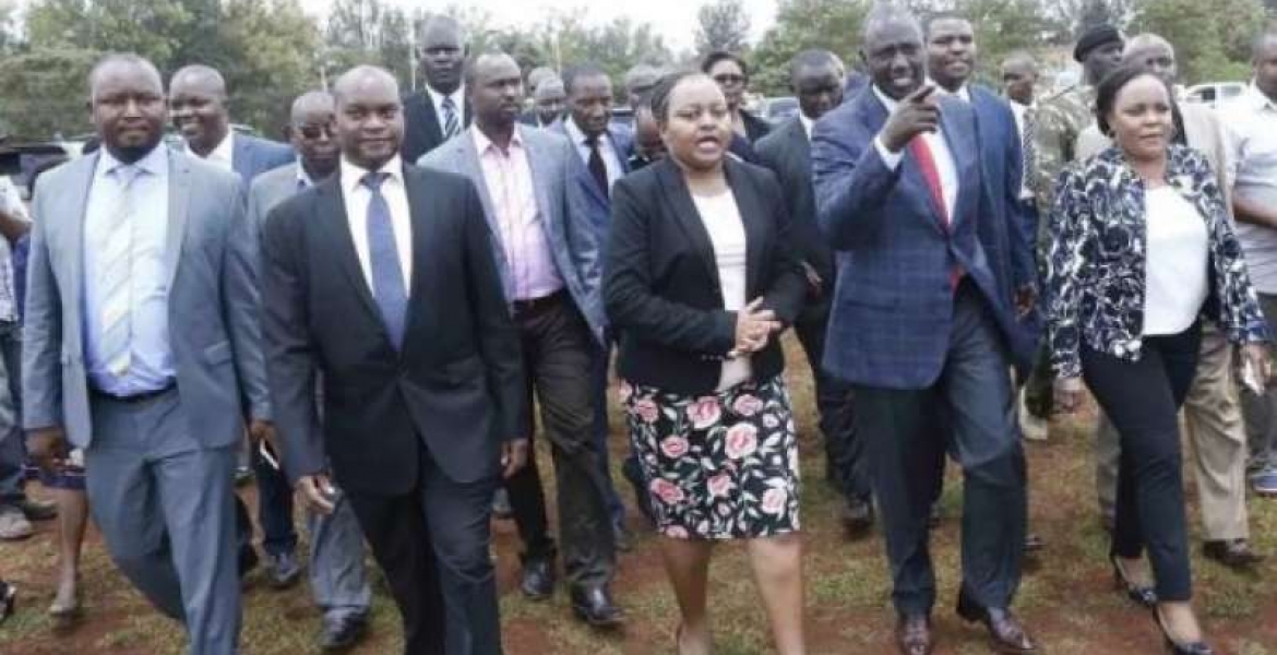 Waiguru Accuses Kirinyaga Woman Rep Wangui Ngirici of Hiring Goons to Heckle Her In front of DP Ruto
