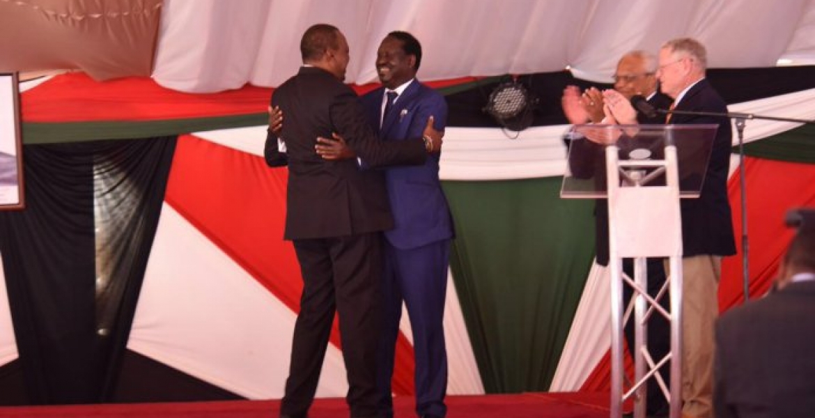 Cheers as Kenyatta, Raila, Ruto, Kalonzo Publicly Apologize to Each Other During National Breakfast Prayer