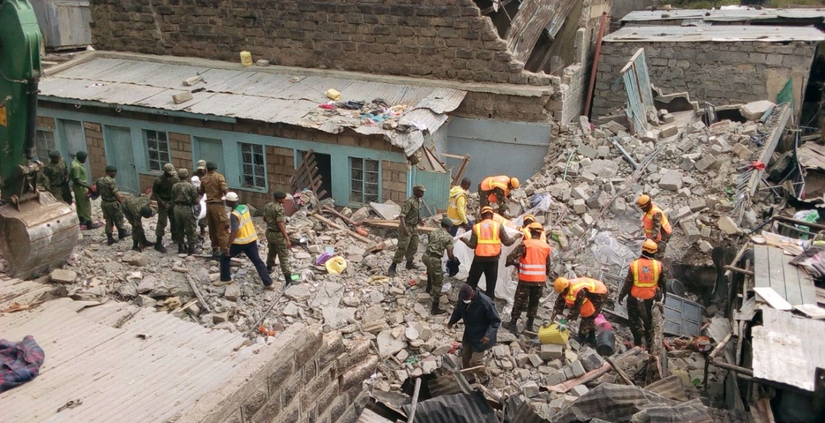 Three People Confirmed Dead, Several Feared Trapped as 5-Story Building Collapses in Nairobi