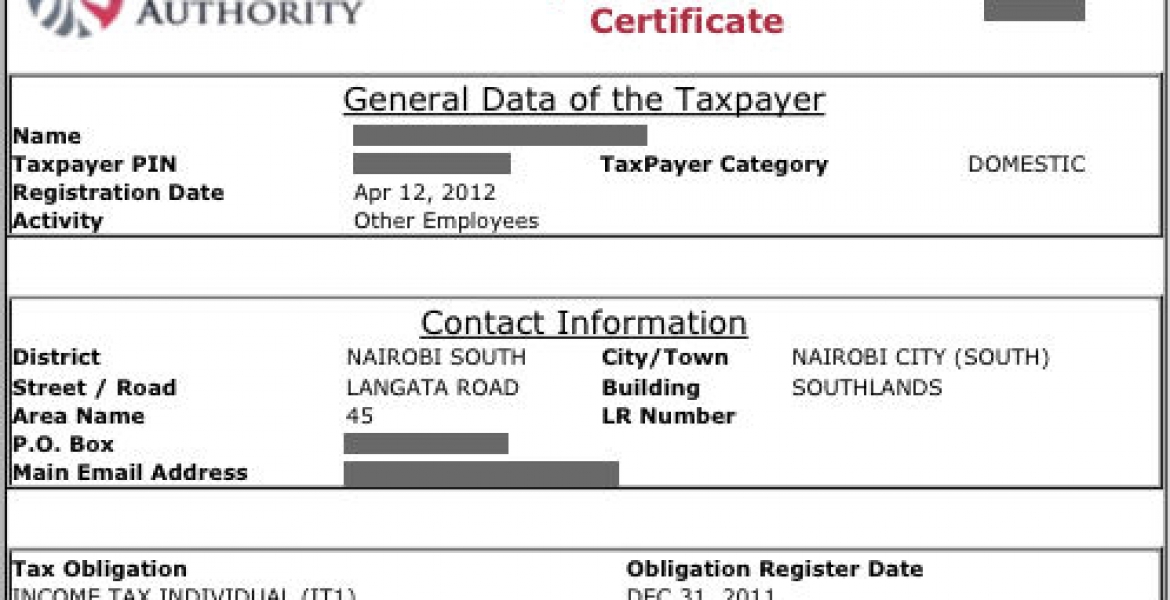 Kenyan Banks Begin Demanding for KRA PIN Certificate from Account Holders