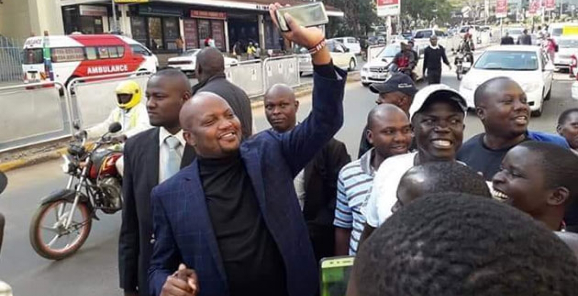 Gatundu South MP Moses Kuria Gets a Grand Reception in Kisumu