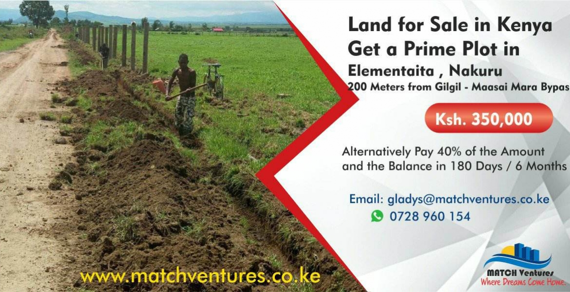 Match Ventures - Elementaita Match Ventures: Prime Plots for Sale in Elementaita, Nakuru