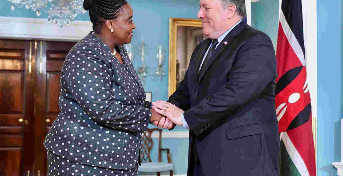 Foreign Affairs Minister Monica Juma Meets Top US Gov't Officials Ahead of President Uhuru Visit to the US