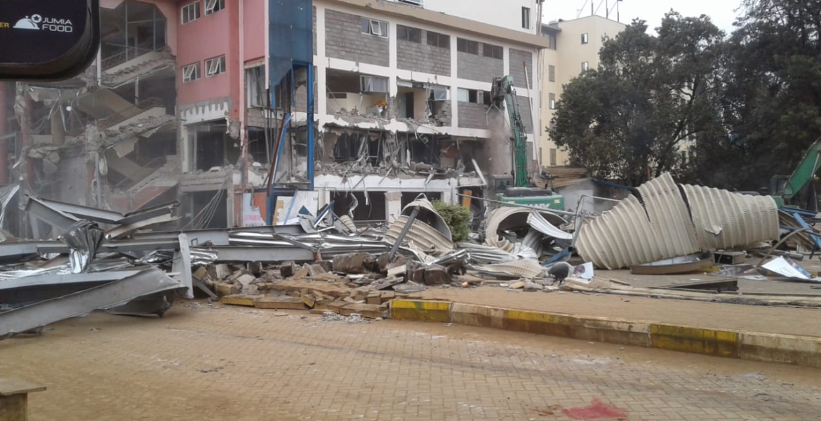 Gov't Demolishes Multi-Million Shilling Ukay Mall in Westlands
