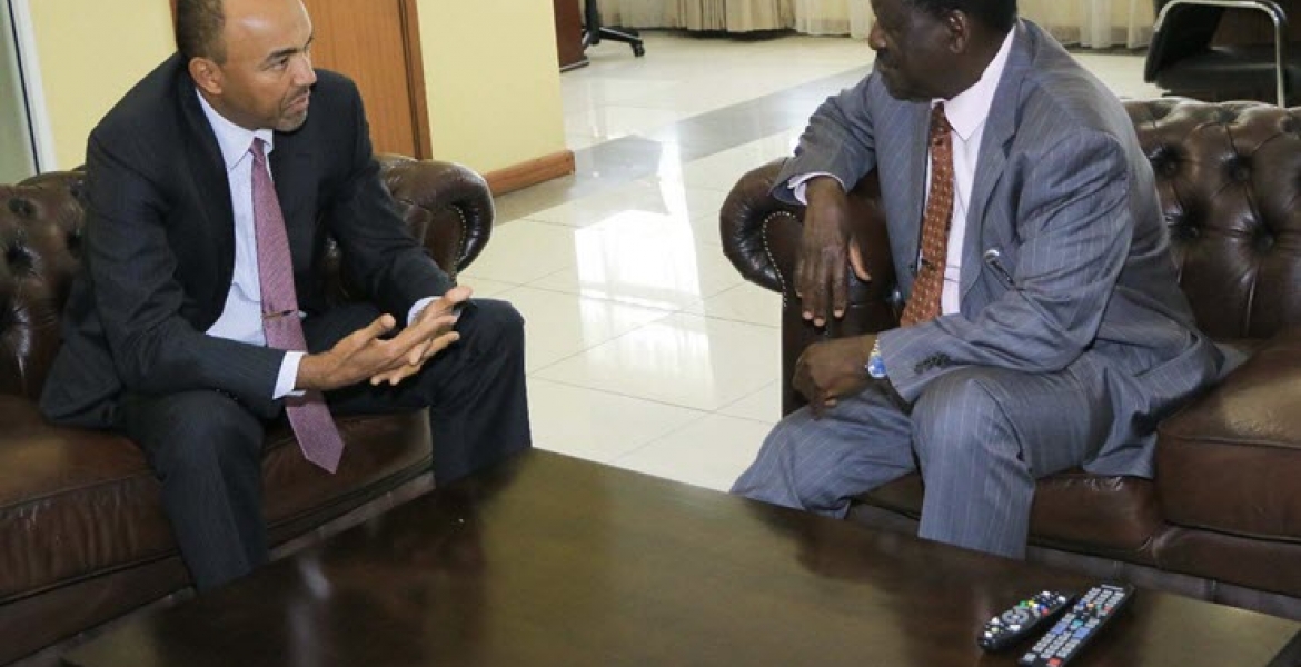 Raila Holds Meeting with Peter Kenneth in Nairobi
