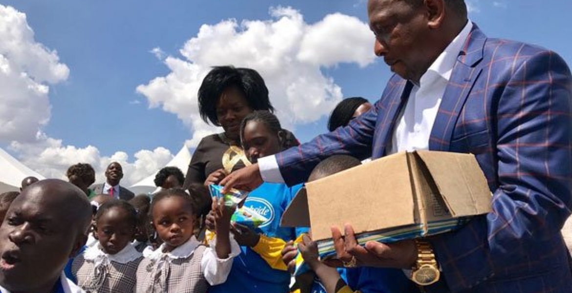 Governor Mike Sonko Launches Free Milk Feeding Programme for School-going Kids in Nairobi