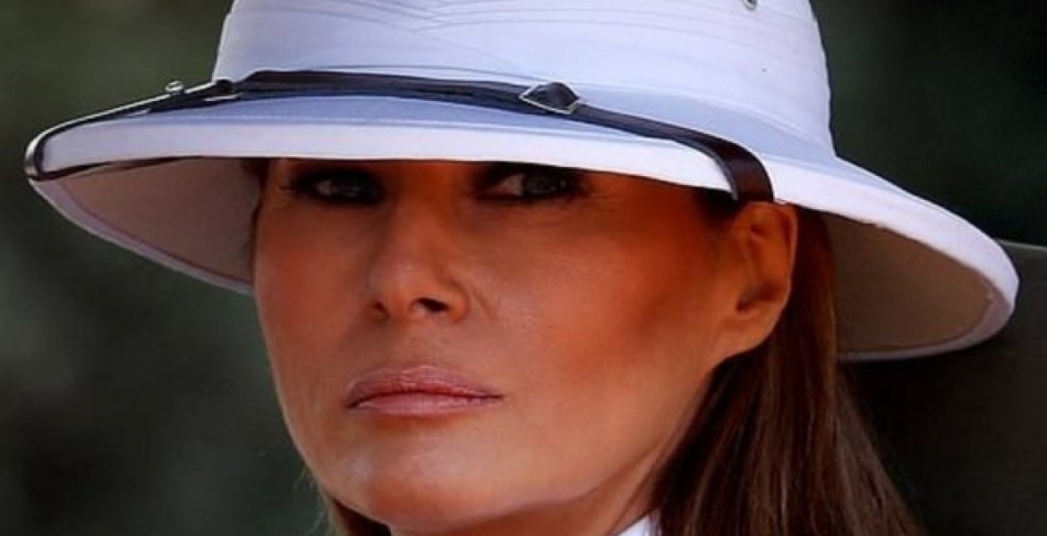 US First Lady Melania Trump on the Spot over Colonial Pith She Wore While in Kenya