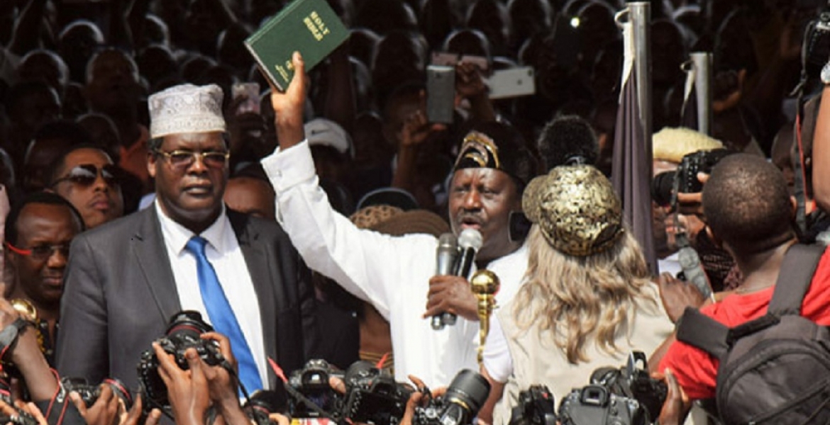 Miguna Miguna Exposes Unknown Secrets about Raila's January 30th Mock Swearing-in
