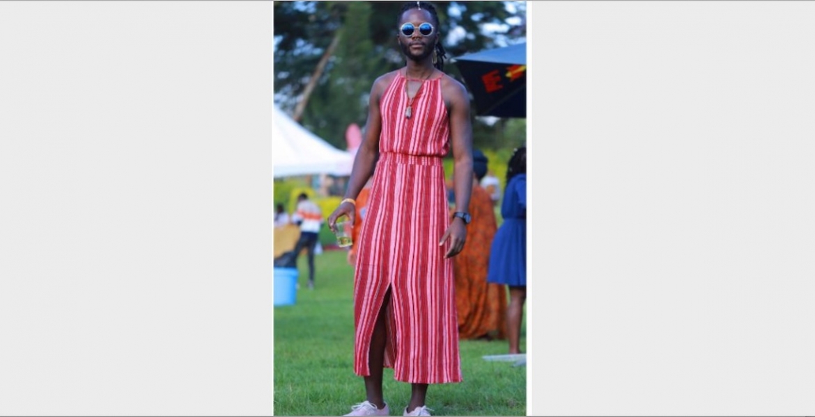 Lupita's Brother, Junior Nyong'o, Turns Up for Kenyan Festival Wearing a Dress