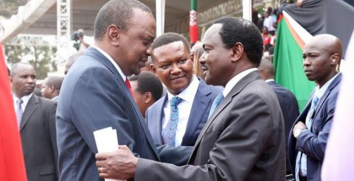 Kalonzo Vows to Work with President Uhuru, Says No One Will Come Between Them