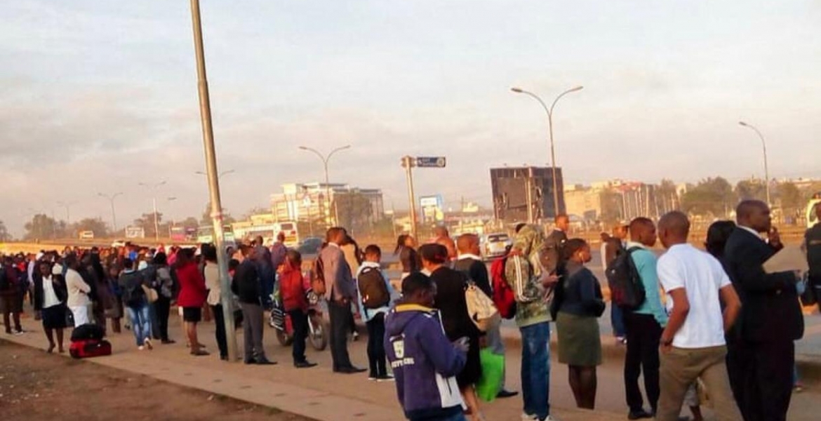 Hundreds of Nairobi Commuters Stranded as Gov't Enforces 'Michuki' Rules