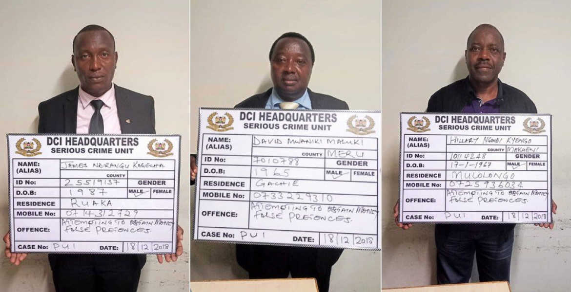 Three Busted Extorting Cash from TSC CEO Nancy Macharia While Posing as DCI Detectives
