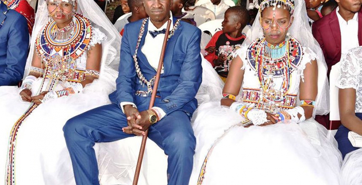 27-Year-Old Kenyan Man Stuns Online Users after Marrying Two Wives in One Wedding Ceremony