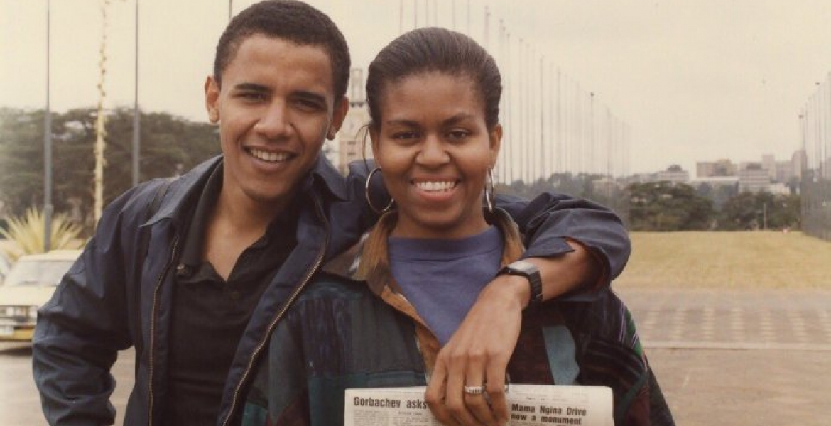 Former US President Barrack Obama Posts Photo Taken in Kenya in 1992 as He Wishes Michelle Happy Birthday