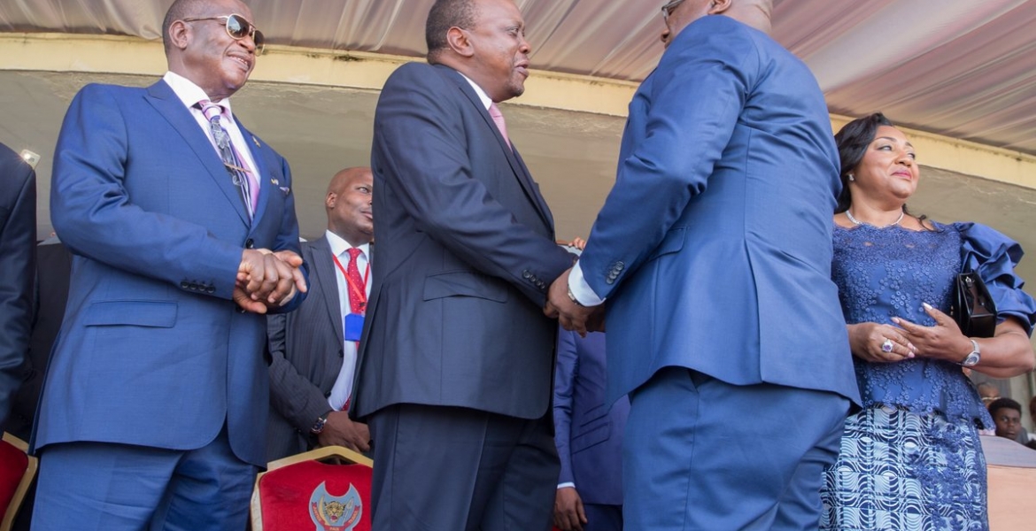 President Kenyatta the Only Head of State at New Congo President's Inauguration as Invited Leaders Skip Event