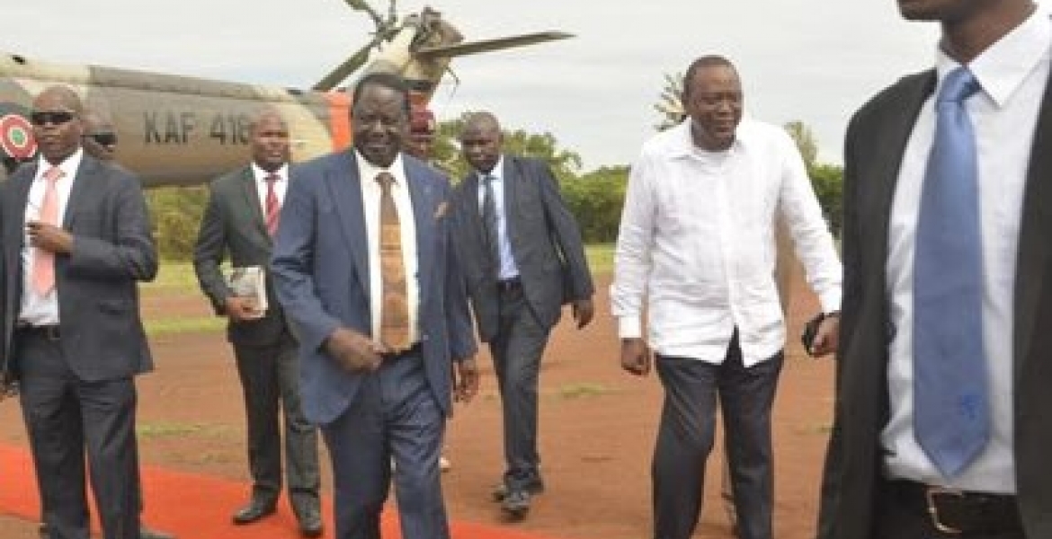 President Kenyatta Ignores His Bodyguards, Drives Away to Unknown Location in Company of Raila