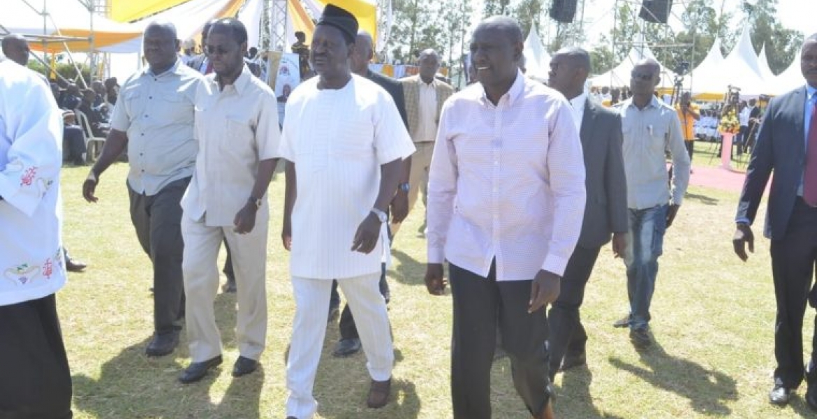 Raila, Deputy President William Ruto Share Podium amid Political Tensions