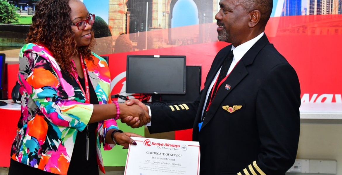 Captain Joseph Kinuthia, the Pilot who Flew Kenya Airways' Maiden Direct Flight to the US Retires