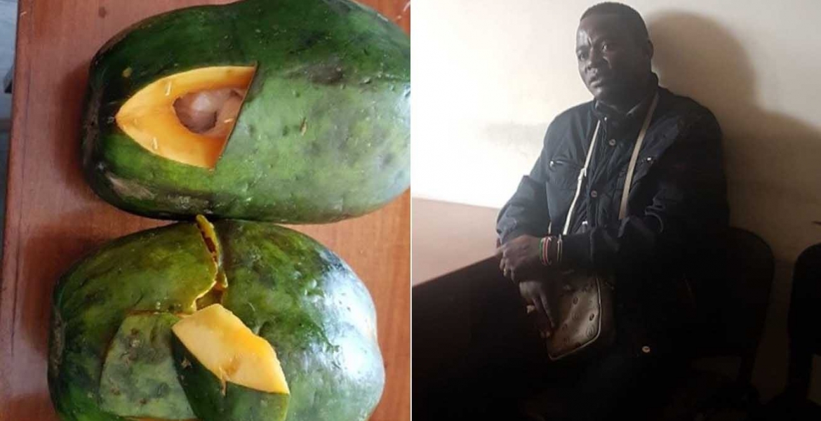 Anti-Drug Abuse Campaigner Arrested in Nairobi with Sh15 Million Heroine Stashed Inside Pawpaws