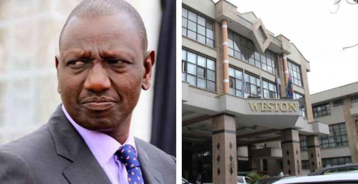 Kenyans Online Threaten to Demolish Deputy President William Ruto's Weston Hotel
