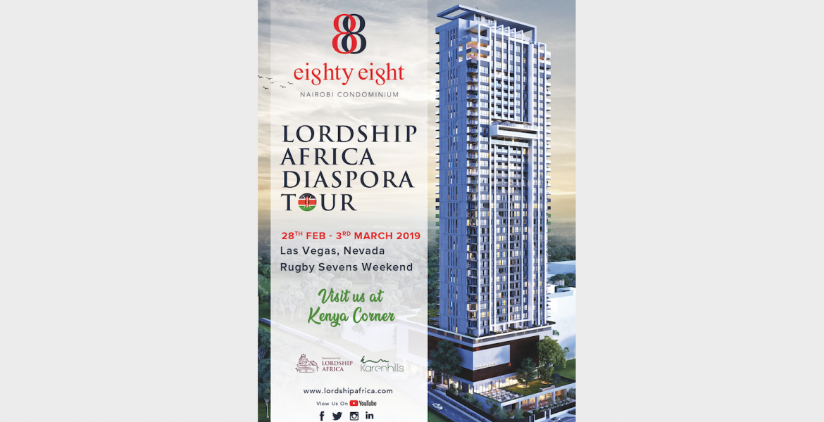 88 Nairobi Lordship Africa to Showcase its Latest Development, 88 Nairobi (Sub-Saharan Africa Tallest Residential Building), in Las Vegas