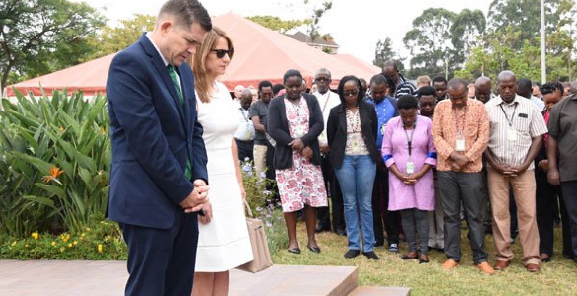 New US Envoy to Kenya Kyle McCarter Honors Ethiopian Airlines Crash Victims