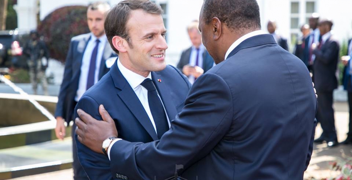 French President Emmanuel Macron Begins Two-Day Visit to Kenya