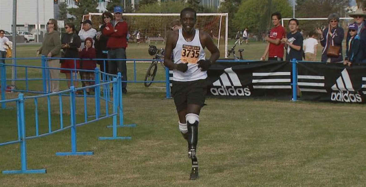 Kenyan-Born Runner who Lost His Legs to Frostbite in US Breaks Amputee Marathon Record in Boston