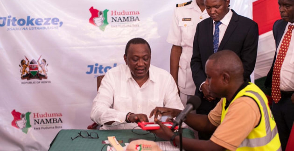Huduma Namba: President Uhuru Launches Biometric Registration of Kenyans, Foreigners