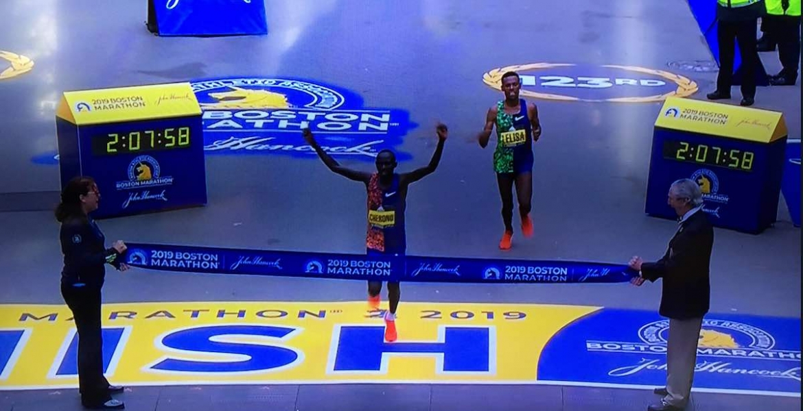 Lawrence Cherono of Kenya Wins 2019 Boston Marathon