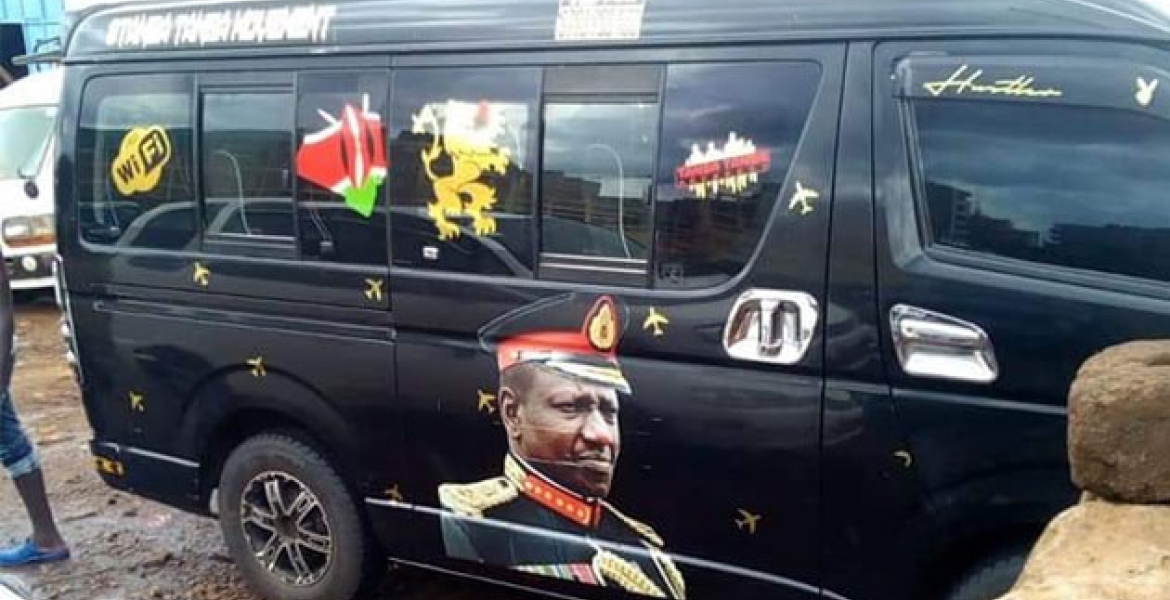 Kiambu MCA with Van Bearing Portrait of Ruto in Military Uniform Charged, Detained