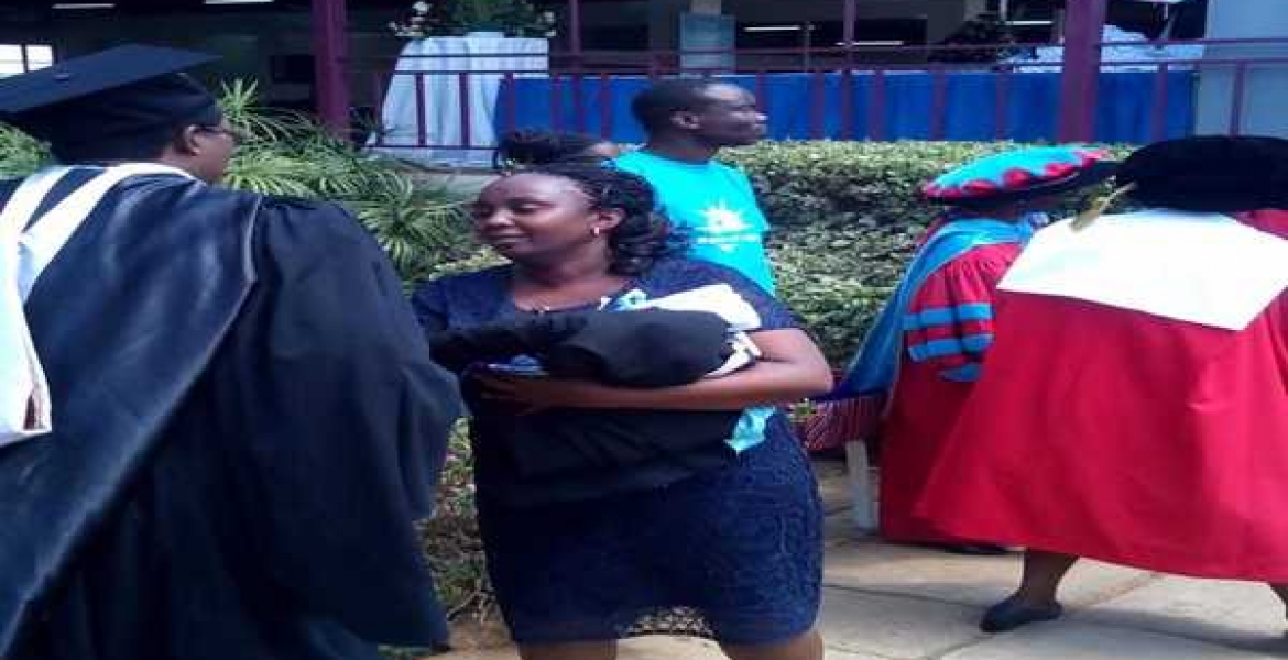 Mother 'Graduates' on Behalf of His Son who Died Four Days Before His Graduation at Daystar University